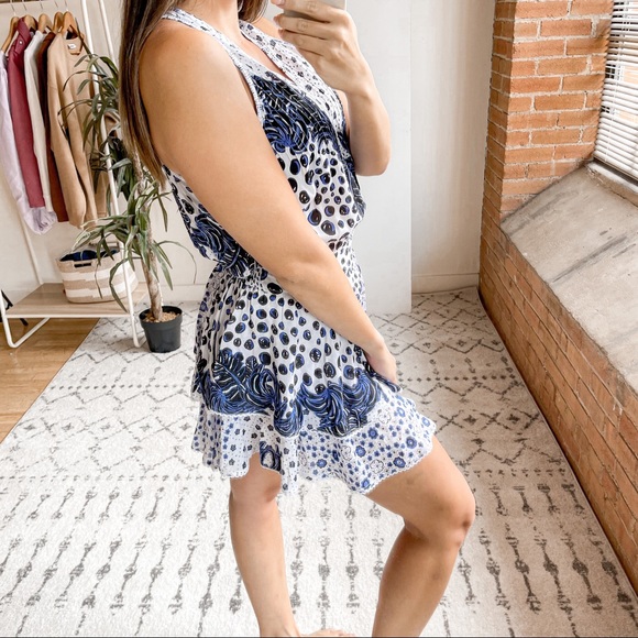 Poupette St. Barth Jolie Dress Blue White Galaxy - Picture 3 of 5